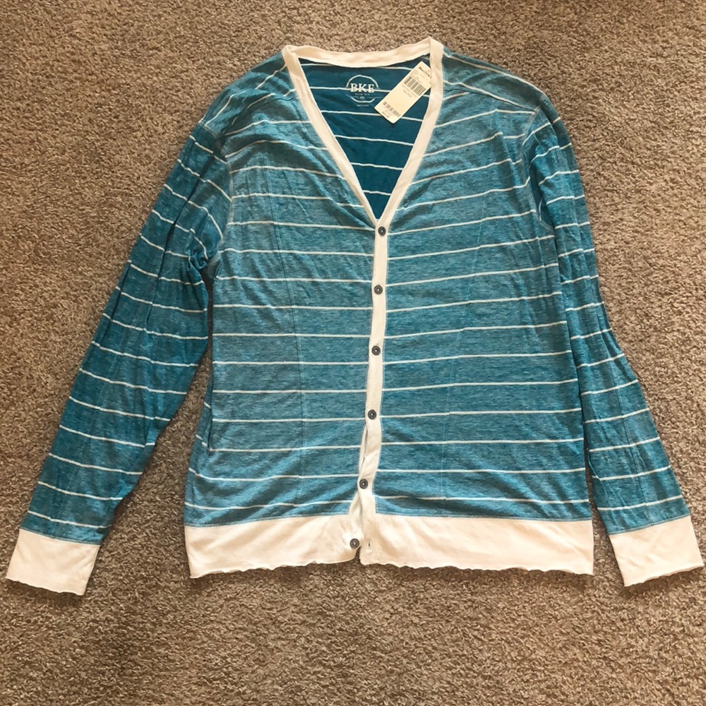 🆕 BKE Slim Fit Reversible Cardigan - Picture 1 of 2